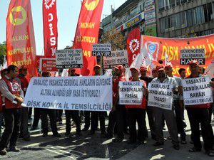 DİSK Konya Temsilcisi Özçelik