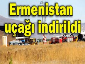 Uçağın kargosu incelendi