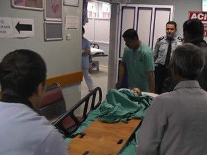 1 yaşındaki bebek hastaneye kaldırıldı