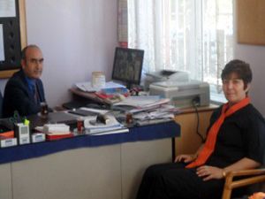 Başkan eski okulunu ziyaret etti