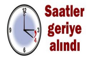 Saatler bir saat geri alındı