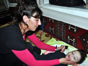 Gece nefessiz kalacak diye çok korkuyor