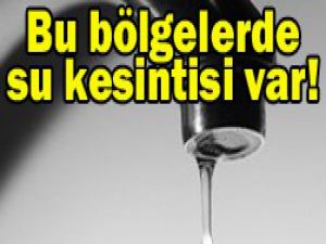 Konyada su kesintisi