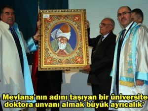 Fahri doktora ünvanı verildi
