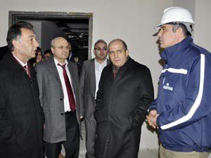 Baloğlu, Akşehirde hastane inşaatını gezdi