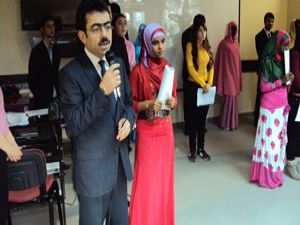 Ereğlide Somalili öğrenciler Akifi andı