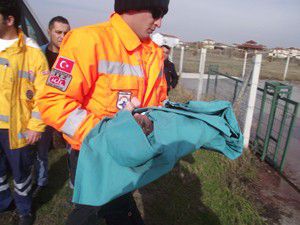 Ambulans bebek için havalandı