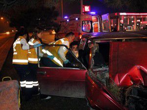 Konyada trafik kazası: 2 yaralı