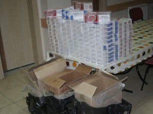 Bin 600 paket kaçak sigara bulundu