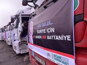 Konvoy dualarla uğurlandı