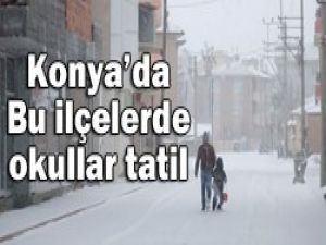 Konyada eğitime kar engeli