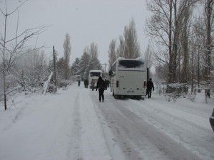 Kar Konyada hayatı olumsuz etkiliyor