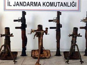 Toprağa gizlenmiş mühimmat bulundu
