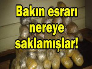 Kilolarca esrarla yakalandılar!