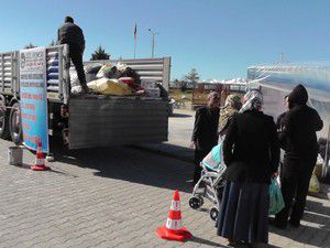 Beyşehirden Suriyeli mültecilere yardım