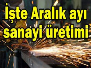 Sanayi üretimi Aralıkta azaldı