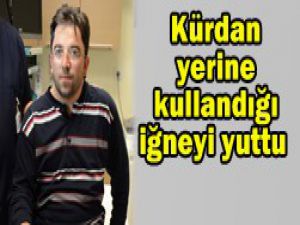 İğne endoskopiyle çıkarıldı
