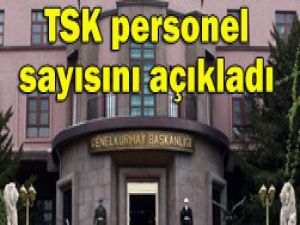 TSKnın personel sayısı ne kadar?