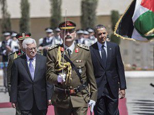 Obamayı, Filistin Devlet Başkanı karşıladı