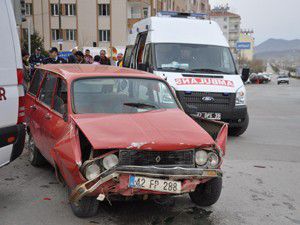 Seydişehirde trafik kazası: 1 yaralı