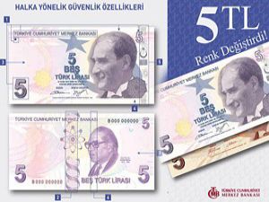 "5 lira"lar değişti