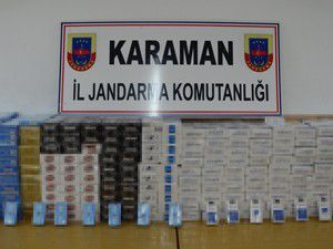 Valizden 13 bin paket kaçak sigara çıktı