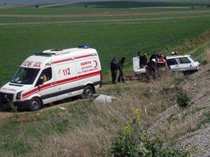 Akşehirde trafik kazası; 1 yaralı