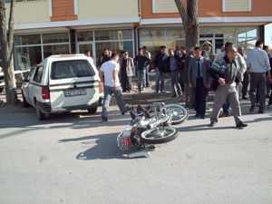 Karapınarda trafik kazası: 2 yaralı
