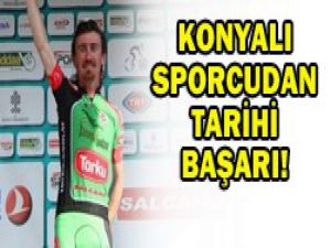 Sayar, bisiklet turunda birinci oldu