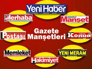 Konyada gazete manşetleri