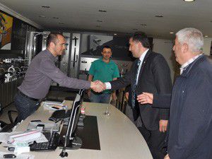 Kalaycı Larende esnafıyla bir araya geldi