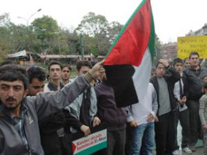 KONYADA İSRAİL PROTESTOSU