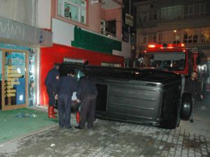 Amcasının cipiyle kaza yaptı