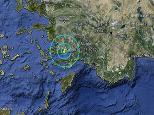 Muğlada 5 dakika arayla iki deprem
