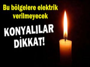 Konyada elektrik kesintisi