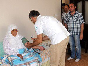 Reyhanlıda evde sağlık hizmeti veriliyor