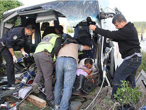 Bilecikte trafik kazası: 33 yaralı
