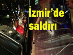 Otobüsü taşladılar