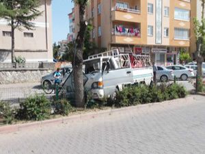 Kamyonet ağaca çarptı:2 yaralı
