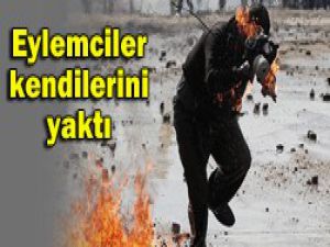 Polise molotof atıyorlardı!
