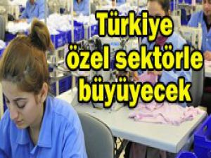 Özel sektör büyütecek