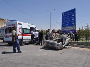 Konyada trafik kazası 4 yaralı