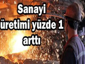 Sanayi üretimi yüzde 1 arttı