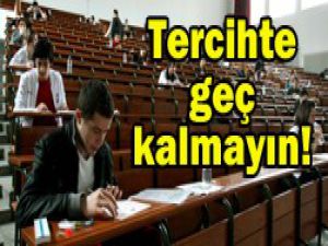 Üniversite tercihinde bugün son gün