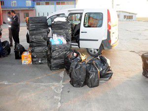 Boş tırdan 13 bin paket kaçak sigara çıktı