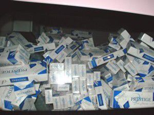 Konyada iki bin paket kaçak sigara ele geçirildi