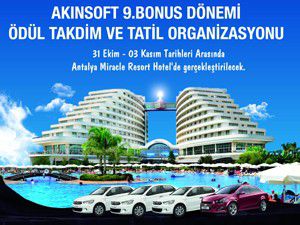 Akınsoft bayilerine ödül dağıtacak