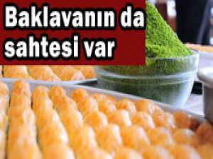 Sahte baklavaya dikkat