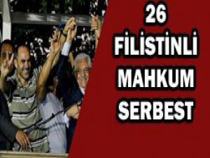 İsrail Filistinlileri serbest bıraktı