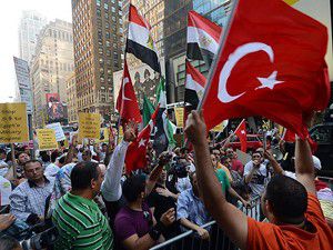 Mısırdaki katliam New Yorkta protesto edildi